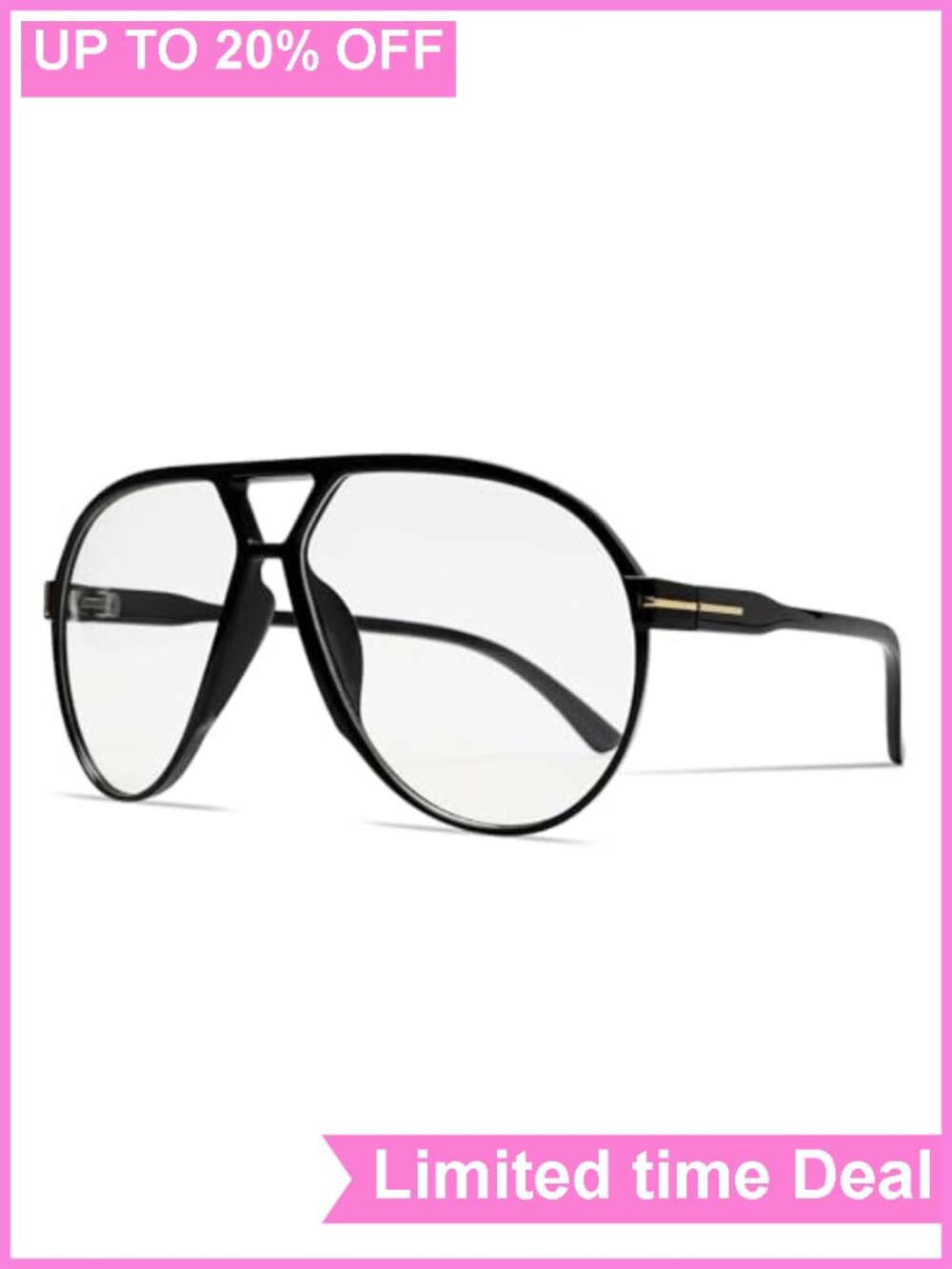 Retro Aviator Sunglasses Women Men Oversized Lightweight UV Protection